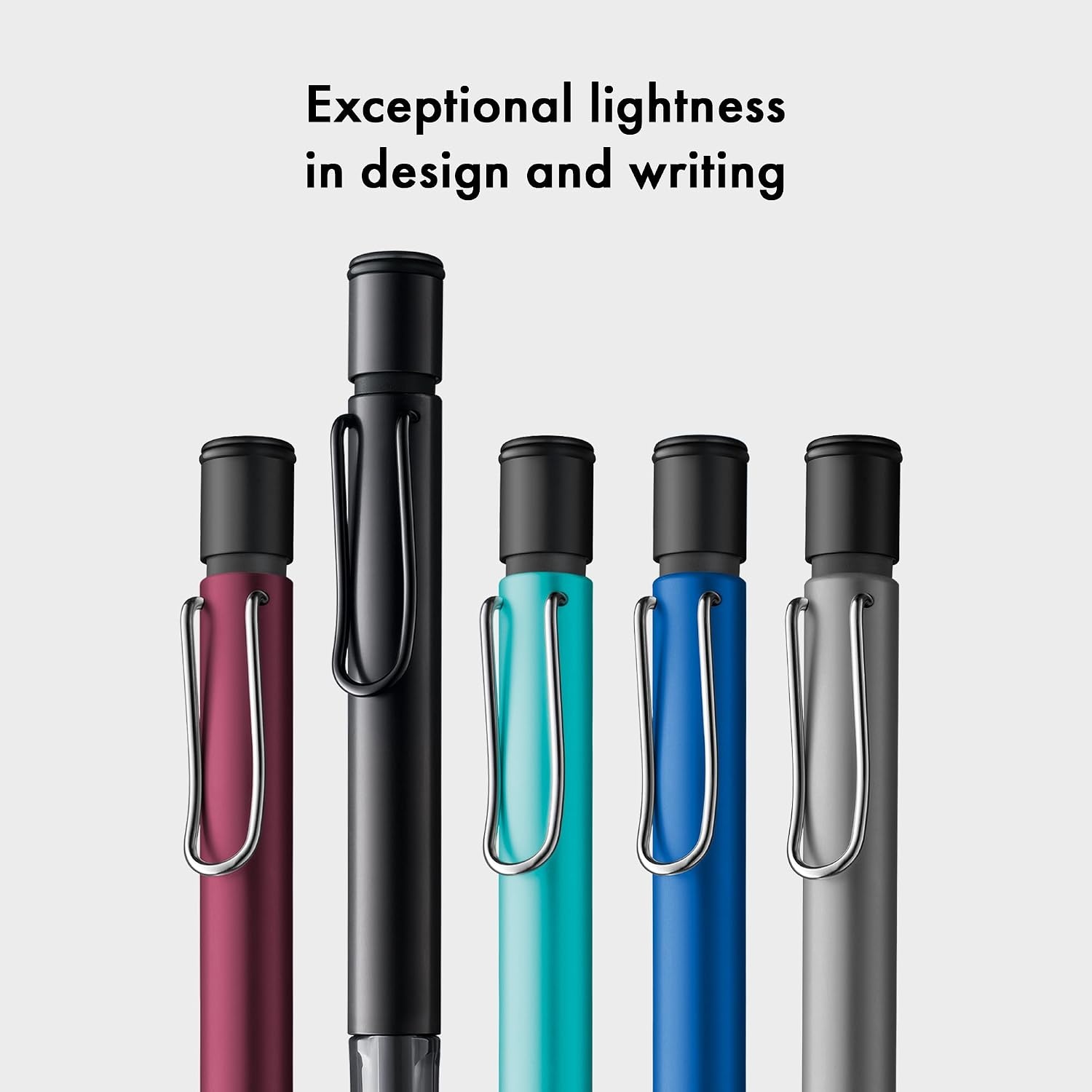 image:imageLAMY ALstar black Mechanical Pencil with transparent ergonomic grip amp lightweight aluminum body including LAMY M 41 fine line refill 05 mm amp eraser tipOcean blue