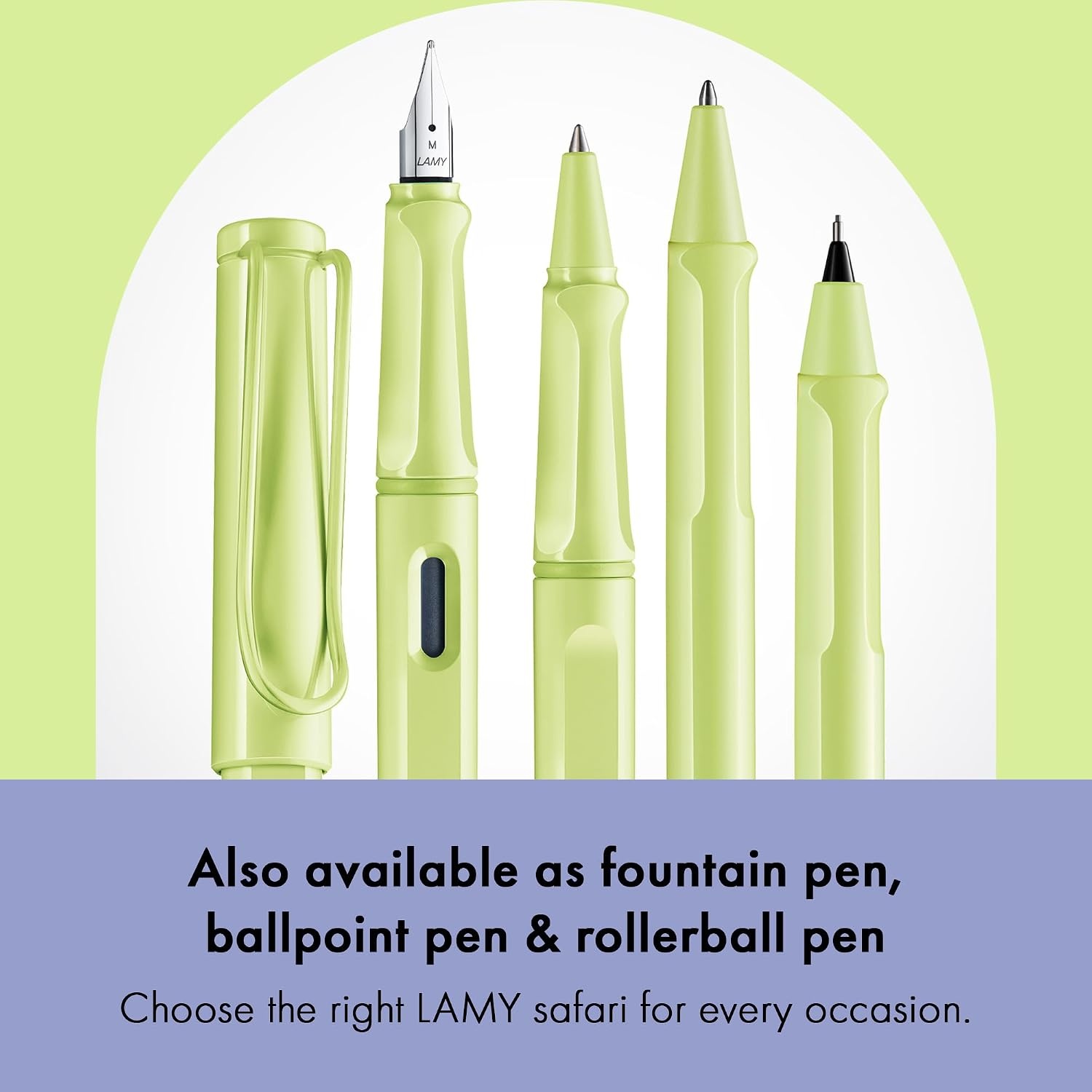 image:imageLAMY safari aquasky Mechanical Pencil with ergonomic grip amp body made of robust ASA plastic ideal for drawing amp writing including LAMY M 41 fine line refill 05 mm amp eraser tipSpringgreen