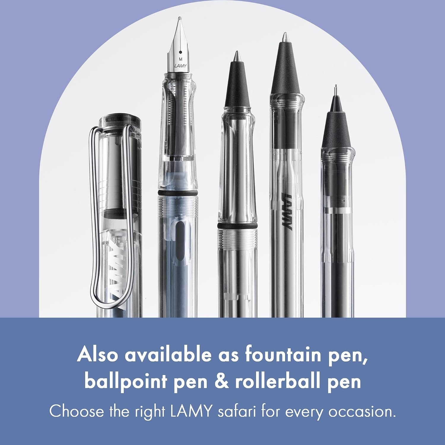 image:imageLAMY safari aquasky Mechanical Pencil with ergonomic grip amp body made of robust ASA plastic ideal for drawing amp writing including LAMY M 41 fine line refill 05 mm amp eraser tipVista