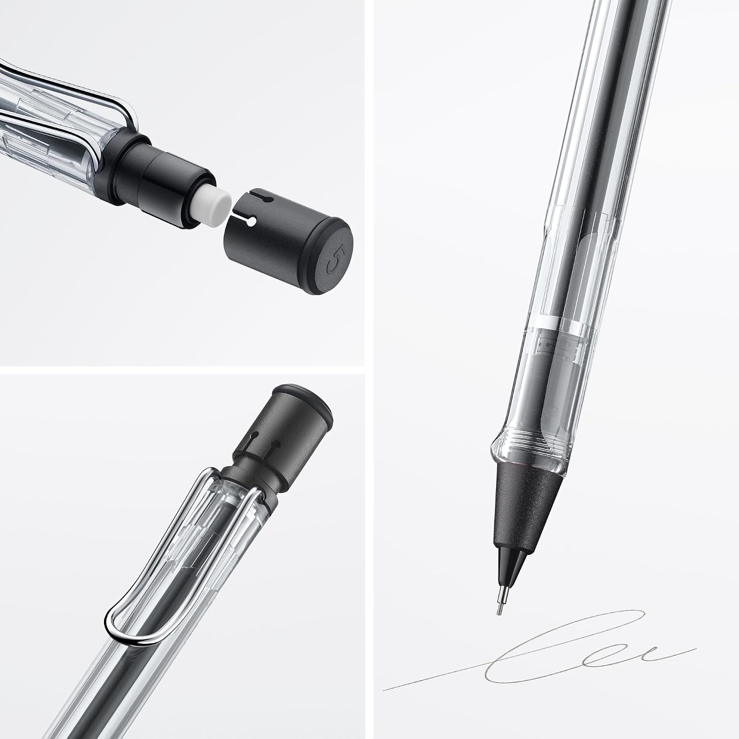image:imageLAMY safari aquasky Mechanical Pencil with ergonomic grip amp body made of robust ASA plastic ideal for drawing amp writing including LAMY M 41 fine line refill 05 mm amp eraser tipVista