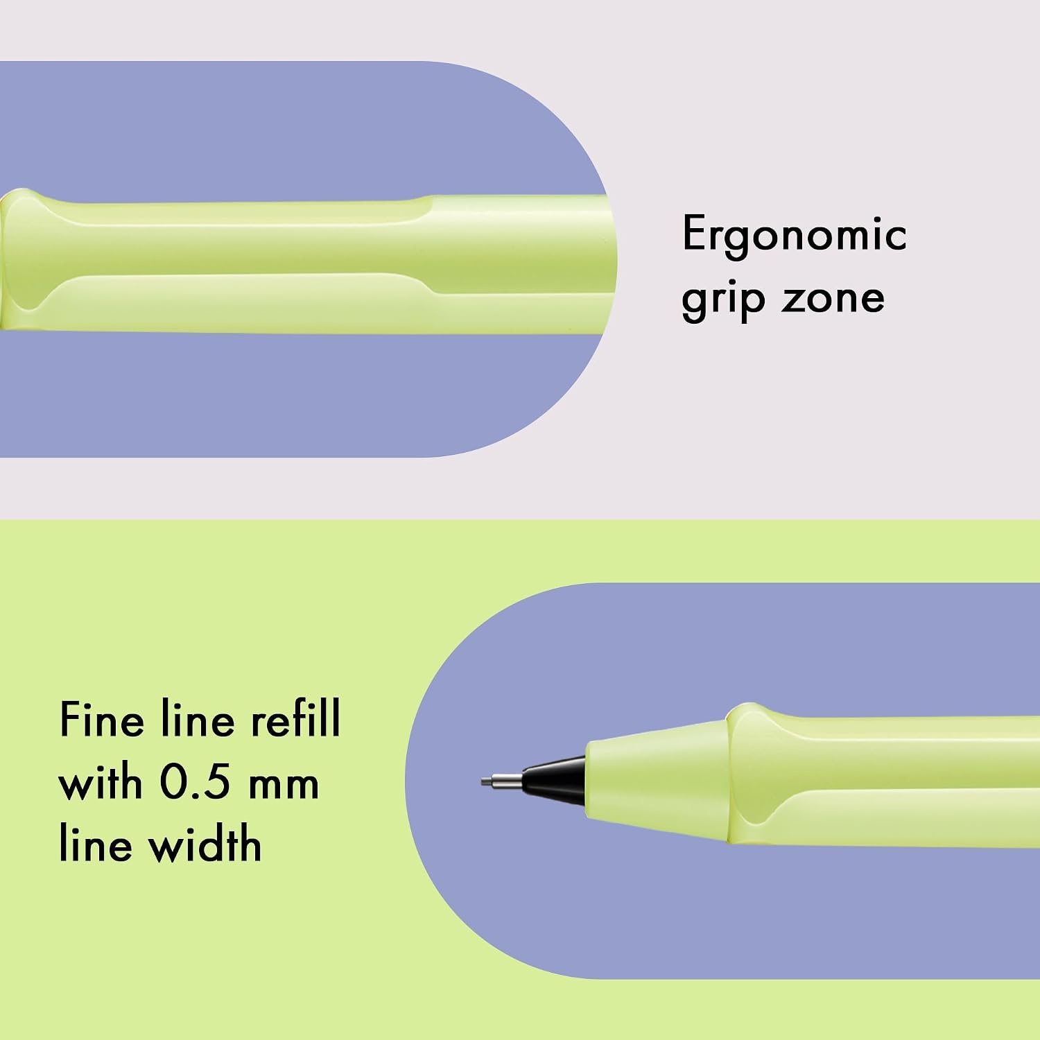 image:imageLAMY safari aquasky Mechanical Pencil with ergonomic grip amp body made of robust ASA plastic ideal for drawing amp writing including LAMY M 41 fine line refill 05 mm amp eraser tipSpringgreen