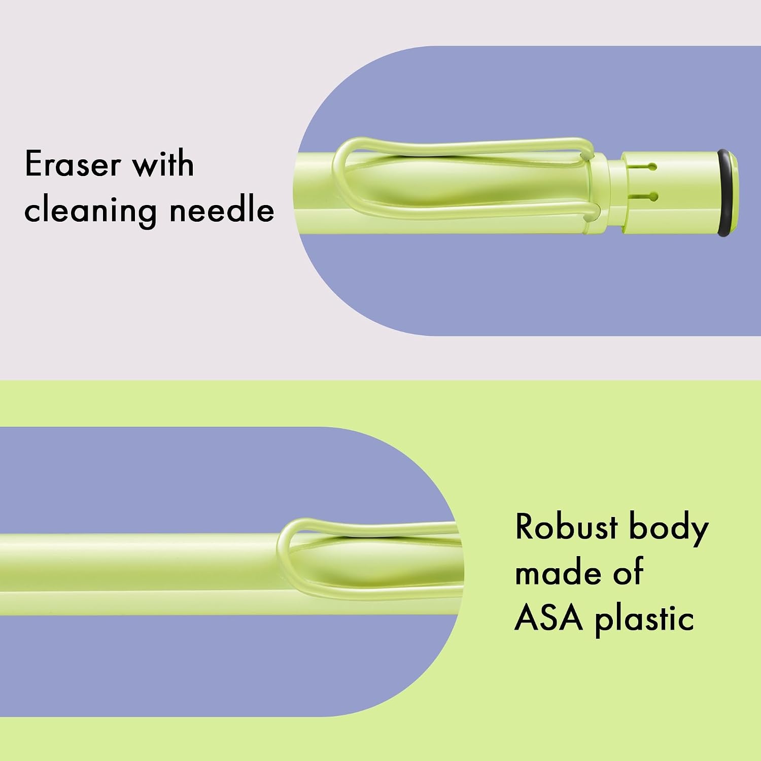 image:imageLAMY safari aquasky Mechanical Pencil with ergonomic grip amp body made of robust ASA plastic ideal for drawing amp writing including LAMY M 41 fine line refill 05 mm amp eraser tipSpringgreen