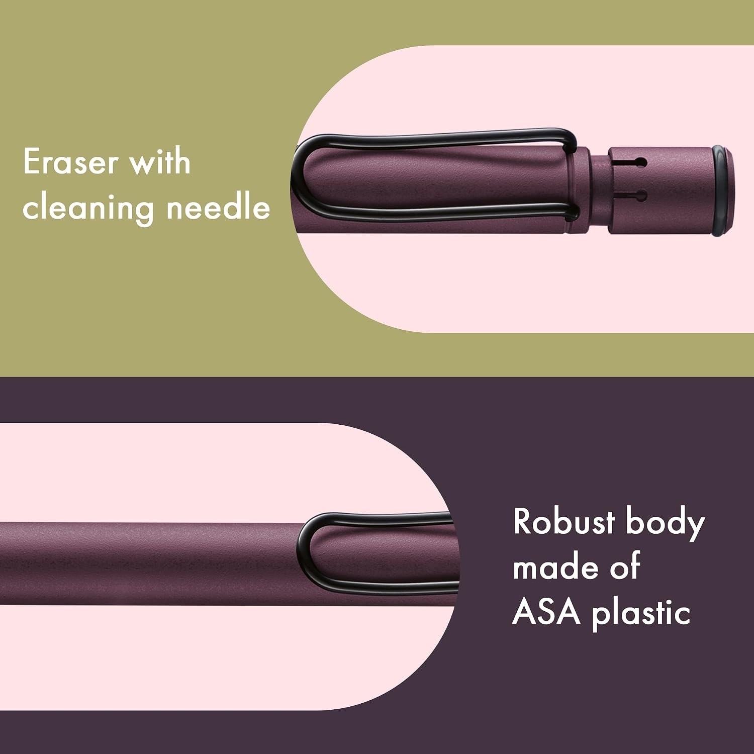image:imageLAMY safari aquasky Mechanical Pencil with ergonomic grip amp body made of robust ASA plastic ideal for drawing amp writing including LAMY M 41 fine line refill 05 mm amp eraser tipScarlet