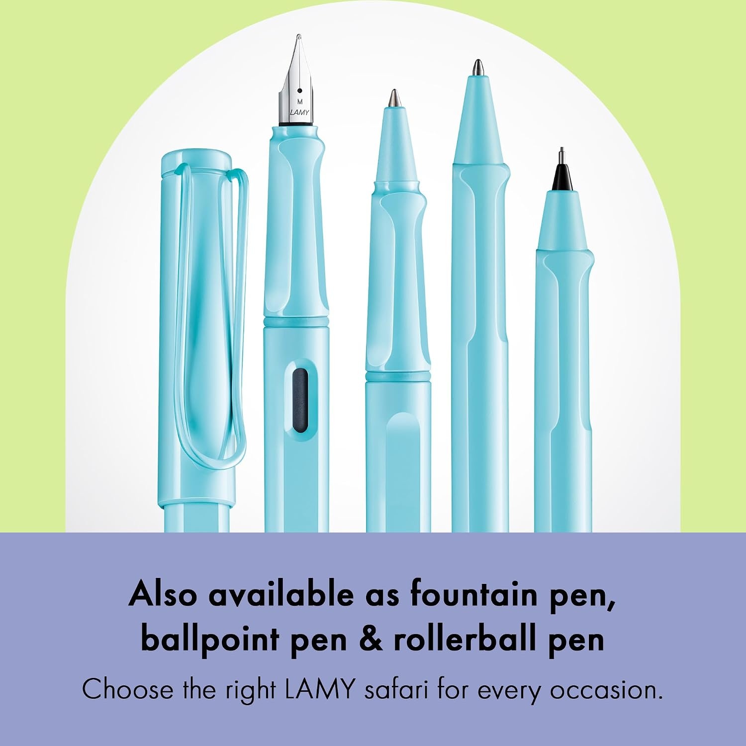 image:imageLAMY safari aquasky Mechanical Pencil with ergonomic grip amp body made of robust ASA plastic ideal for drawing amp writing including LAMY M 41 fine line refill 05 mm amp eraser tipAquasky
