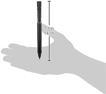 image:imageLAMY safari white Mechanical Pencil with ergonomic grip amp body made of robust ASA plastic ideal for drawing amp writing including LAMY M 41 fine line refill 05 mm amp eraser tipBlack