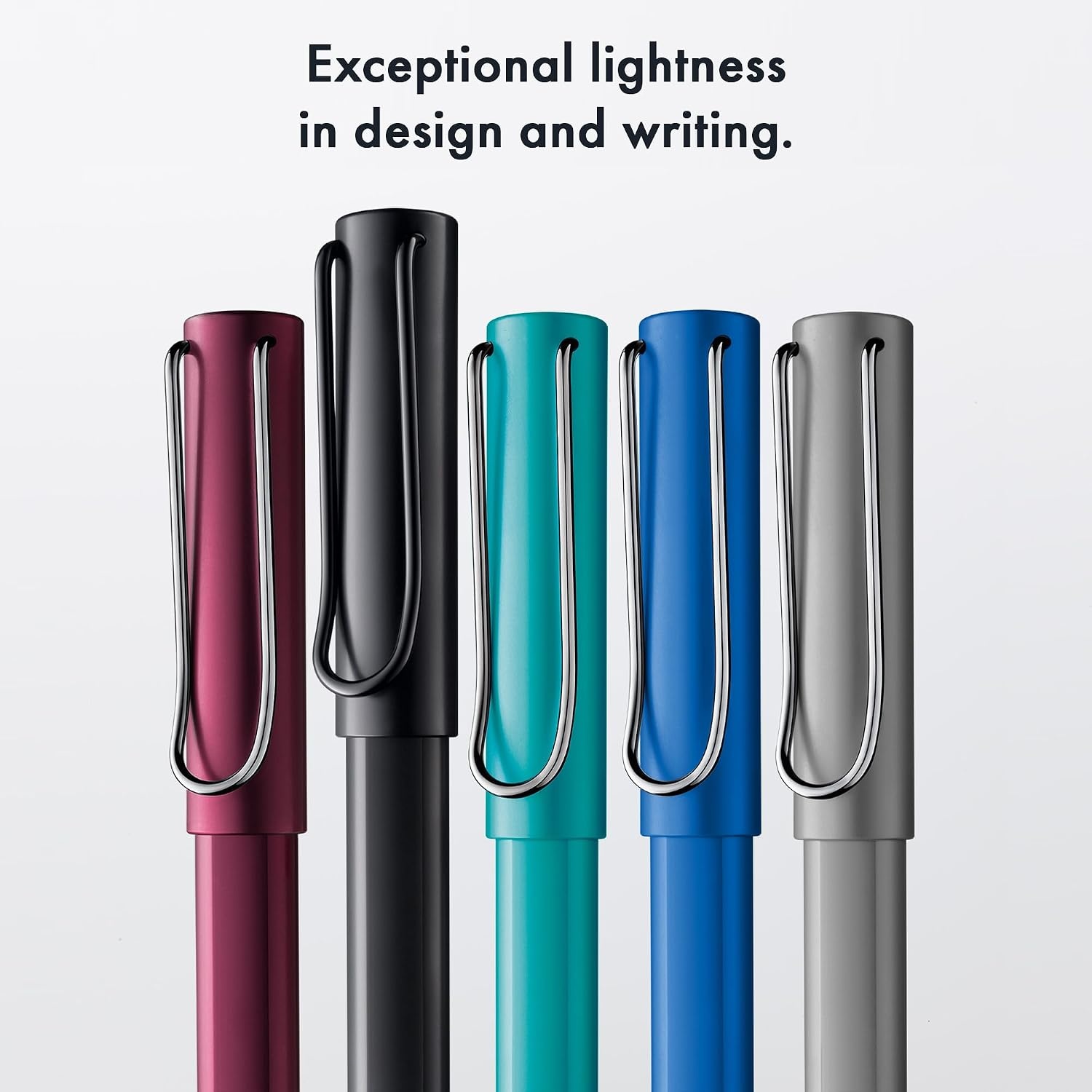 image:imageLamy ALstar black purple Rollerball Pen pen with transparent ergonomic grip amp line width M lightweight aluminum body including rollerball refill M 63 in blackblack