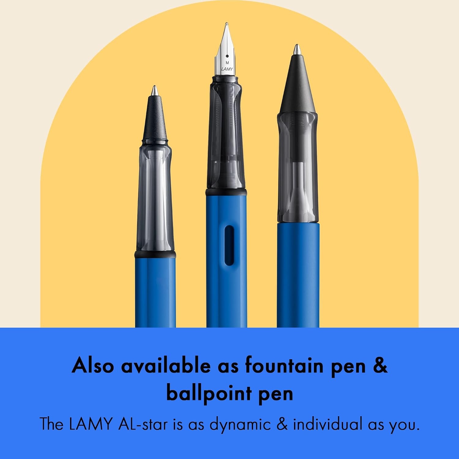 image:imageLamy ALstar black purple Rollerball Pen pen with transparent ergonomic grip amp line width M lightweight aluminum body including rollerball refill M 63 in blackoceanblue