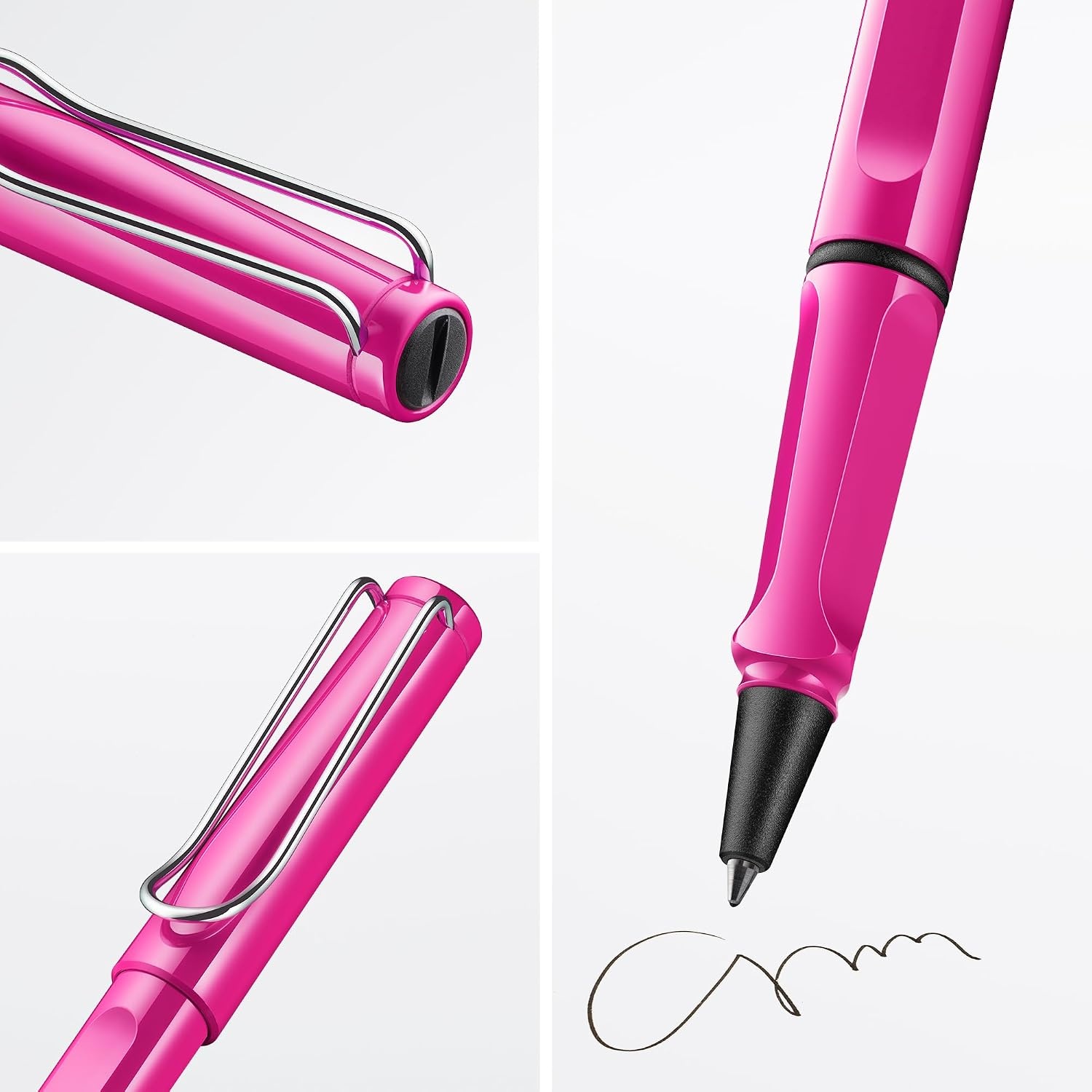 image:imageLamy safari umbra Rollerball Pen with ergonomic grip amp line width M for pleasant long writing made of robust ASA plastic including rollerball refill M 63 in bluepink