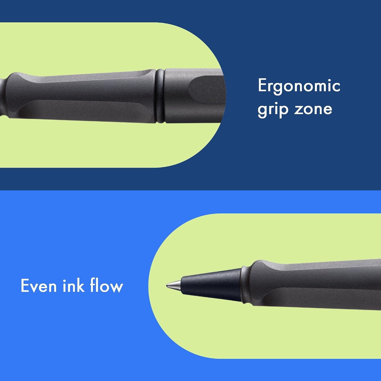 image:imageLamy safari umbra Rollerball Pen with ergonomic grip amp line width M for pleasant long writing made of robust ASA plastic including rollerball refill M 63 in blueumbra