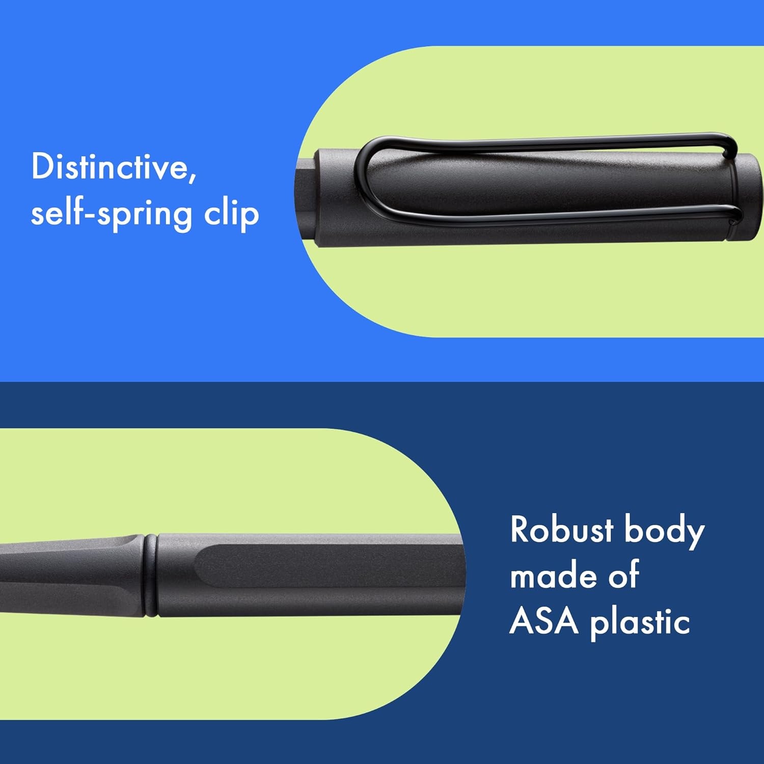 image:imageLamy safari umbra Rollerball Pen with ergonomic grip amp line width M for pleasant long writing made of robust ASA plastic including rollerball refill M 63 in blueumbra
