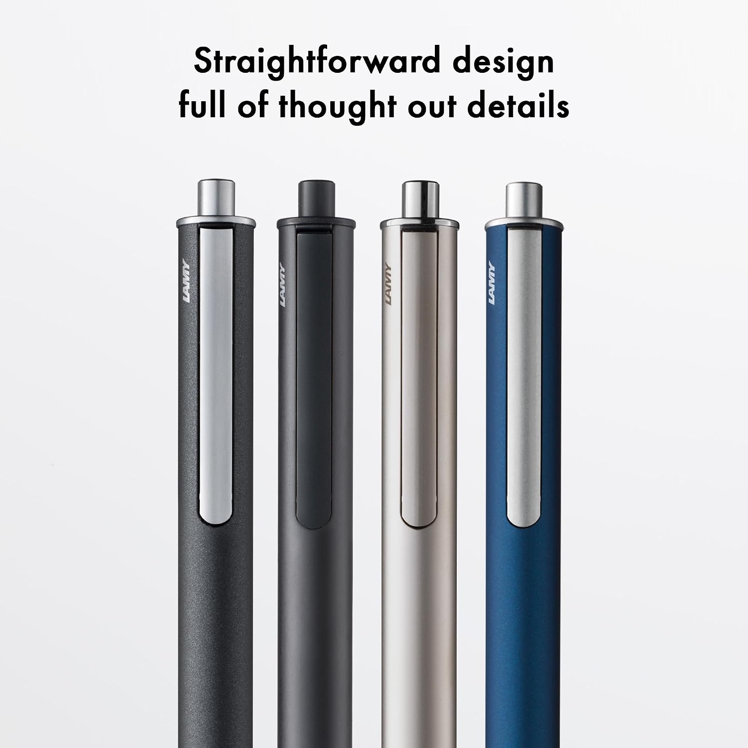 image:imageLamy swift Palladium modest rollerball pen with a smooth writing experience robust metal casing amp line width B M 66 rollerball refill in blueanthracite
