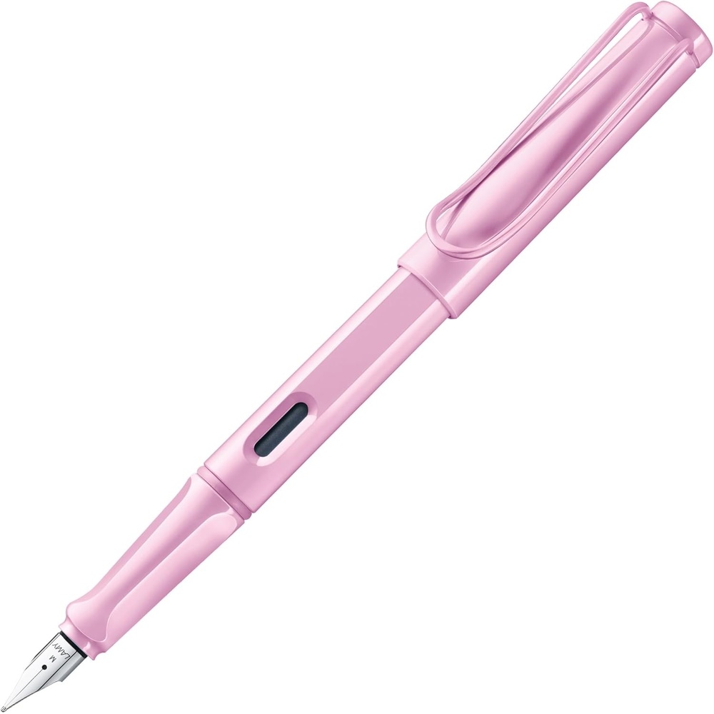 image:imageLAMY safari umbra Fountain Pen with ergonomic grip amp black steel nib in size M ideal for any Writing amp Calligraphy including LAMY T 10 blue cartridge RightHandedlightrose