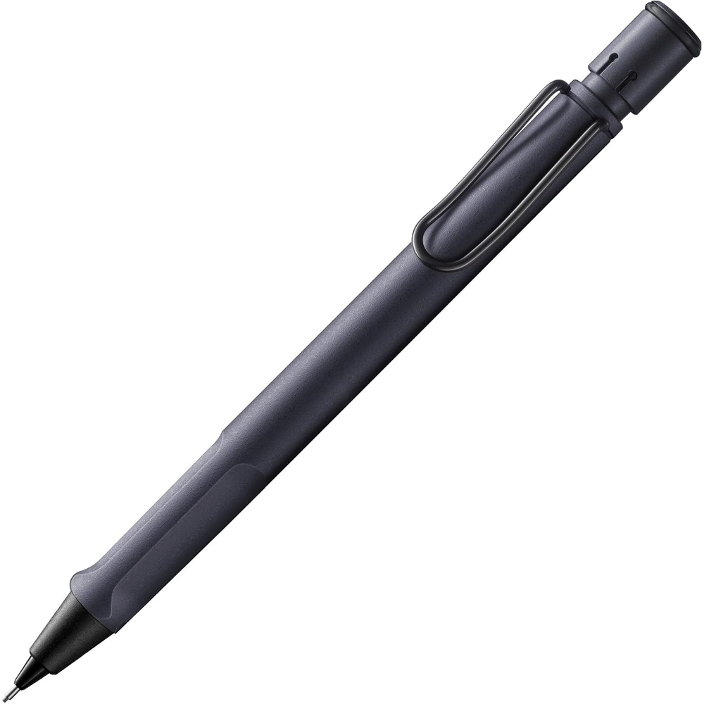 image:imageLAMY safari white Mechanical Pencil with ergonomic grip amp body made of robust ASA plastic ideal for drawing amp writing including LAMY M 41 fine line refill 05 mm amp eraser tipSteel Black