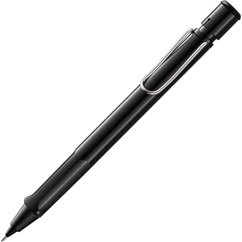 image:imageLAMY safari white Mechanical Pencil with ergonomic grip amp body made of robust ASA plastic ideal for drawing amp writing including LAMY M 41 fine line refill 05 mm amp eraser tipBlack