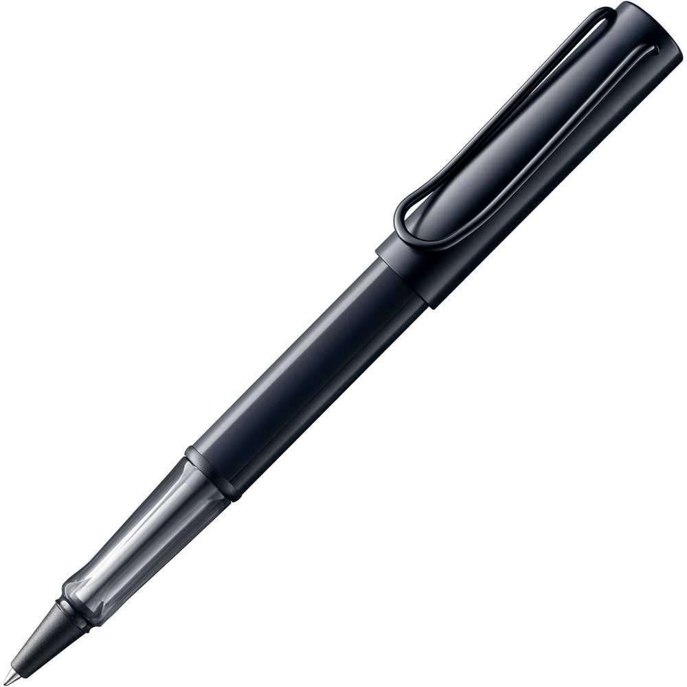 image:imageLamy ALstar black purple Rollerball Pen pen with transparent ergonomic grip amp line width M lightweight aluminum body including rollerball refill M 63 in blackblack