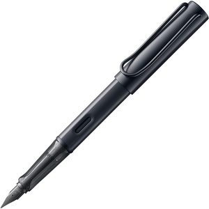 image:imageLAMY ALstar black  Fountain Pen with ergonomic grip amp black steel nib in size M  lightweight aluminum body  including LAMY T 10 blue cartridge  RightHandedblack
