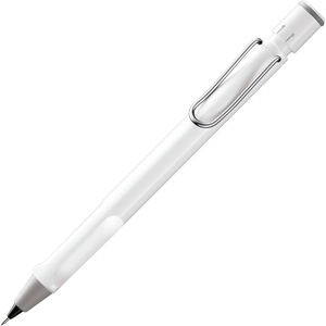 image:imageLAMY safari aquasky  Mechanical Pencil with ergonomic grip amp body made of robust ASA plastic  ideal for drawing amp writing  including LAMY M 41 fine line refill 05 mm amp eraser tipWhite