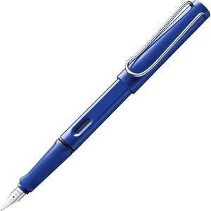 image:imageLAMY safari umbra  Fountain Pen with ergonomic grip amp black steel nib in size M  ideal for any Writing amp Calligraphy  including LAMY T 10 blue cartridge  RightHandedblue