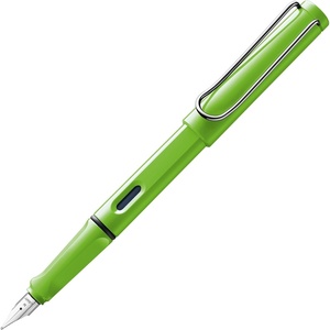 image:imageLAMY safari umbra  Fountain Pen with ergonomic grip amp black steel nib in size M  ideal for any Writing amp Calligraphy  including LAMY T 10 blue cartridge  RightHandedgreen