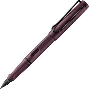 image:imageLAMY safari umbra  Fountain Pen with ergonomic grip amp black steel nib in size M  ideal for any Writing amp Calligraphy  including LAMY T 10 blue cartridge  RightHandedscarlet