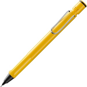 image:imageLAMY safari white  Mechanical Pencil with ergonomic grip amp body made of robust ASA plastic  ideal for drawing amp writing  including LAMY M 41 fine line refill 05 mm amp eraser tipYellow