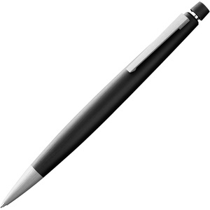 image:imageLamy 2000 black  elegant mechanical pencil in a satinfinish fibreglass casing  perfectly balanced  pencil M 41 fineline refill in line width 05 mm amp eraser tipBlack