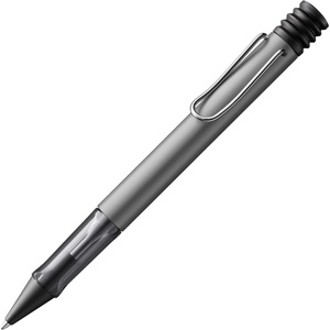 image:imageLamy ALstar black purple  Ballpoint Pen with transparent ergonomic grip amp line width M  lightweight aluminium body  including large capacity refill M 16 in blackgraphite