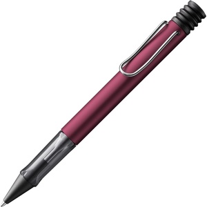 image:imageLamy ALstar black purple  Ballpoint Pen with transparent ergonomic grip amp line width M  lightweight aluminium body  including large capacity refill M 16 in blackblack purple