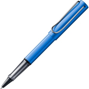 image:imageLamy ALstar black purple  Rollerball Pen pen with transparent ergonomic grip amp line width M  lightweight aluminum body  including rollerball refill M 63 in blackoceanblue