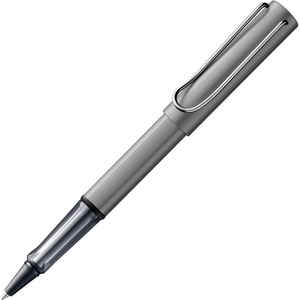 image:imageLamy ALstar black purple  Rollerball Pen pen with transparent ergonomic grip amp line width M  lightweight aluminum body  including rollerball refill M 63 in blackgraphite