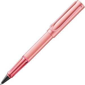 image:imageLamy ALstar black purple  Rollerball Pen pen with transparent ergonomic grip amp line width M  lightweight aluminum body  including rollerball refill M 63 in blackflamingo