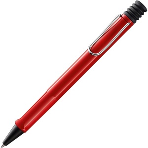 image:imageLamy safari umbra  Ballpoint Pen with ergonomic grip amp line width M  for pleasant long writing  made of robust ASA plastic  including large capacity refill M 16 in blackred