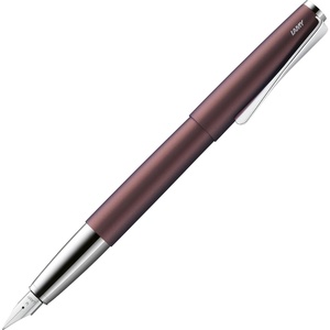 image:imageLamy studio black  Fountain Pen in elegant metal body  steel nib partially platinumplated amp in nib size M  incl T 10 blue ink cartridgeorion matt