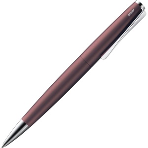 image:imageLamy studio black  ballpoint pen in elegant stainless steel casing  with propellershaped clip  incl giant refill M 16 in line width M in blackorion matt