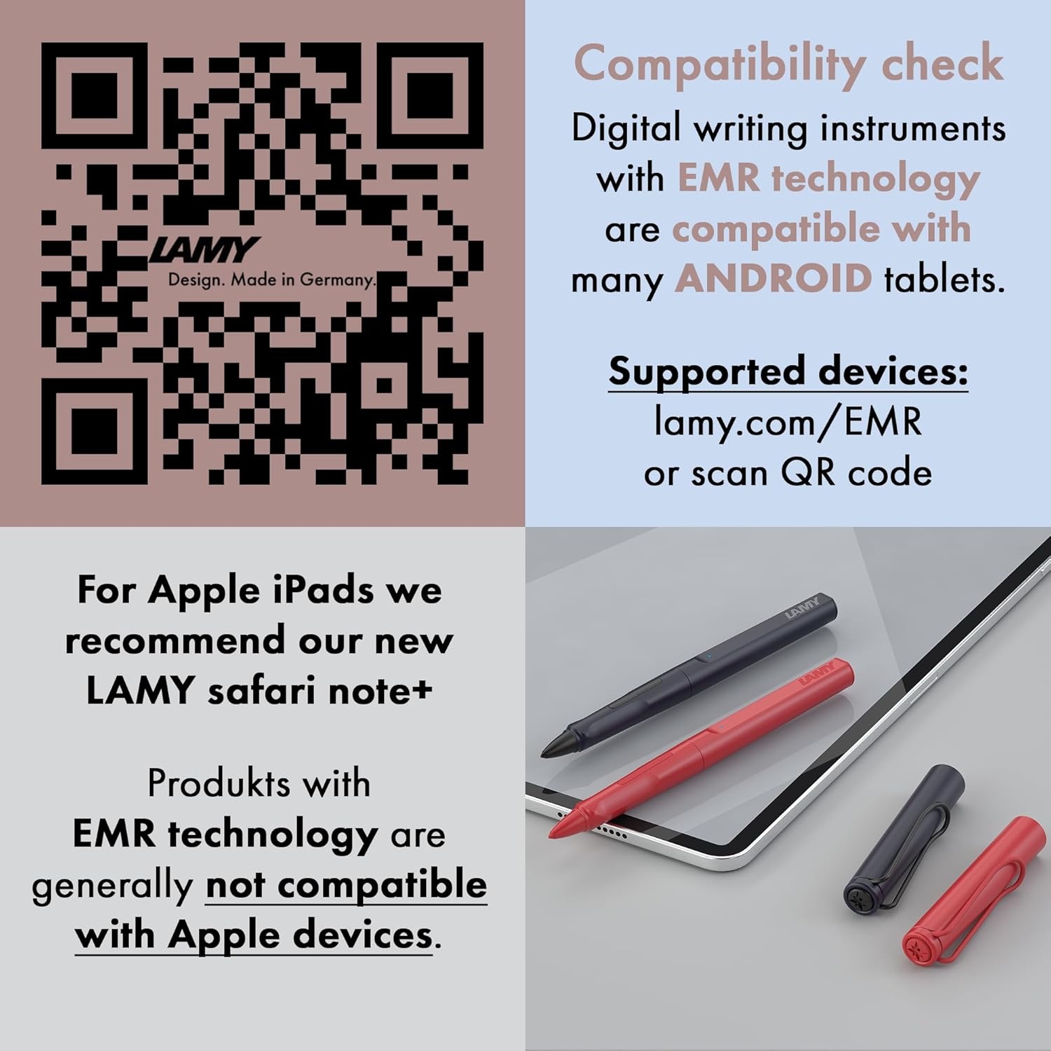 image:imageLAMY ALStar EMR Black PCEL tip Stylus Pen for Many Android Devices Touchscreen Pen with Ergonomic Grip Precise Writing amp Drawing on Digital Media with Function Buttonblack