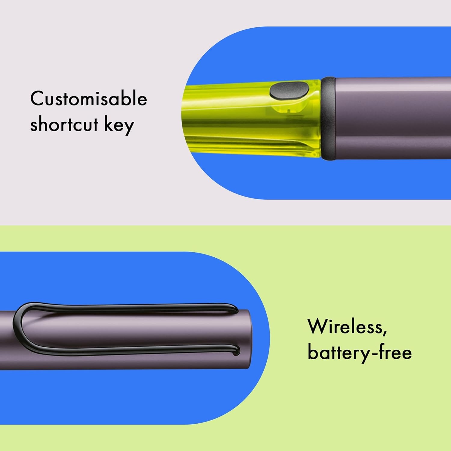 image:imageLAMY ALStar EMR Black PCEL tip Stylus Pen for Many Android Devices Touchscreen Pen with Ergonomic Grip Precise Writing amp Drawing on Digital Media with Function Buttonaubergine