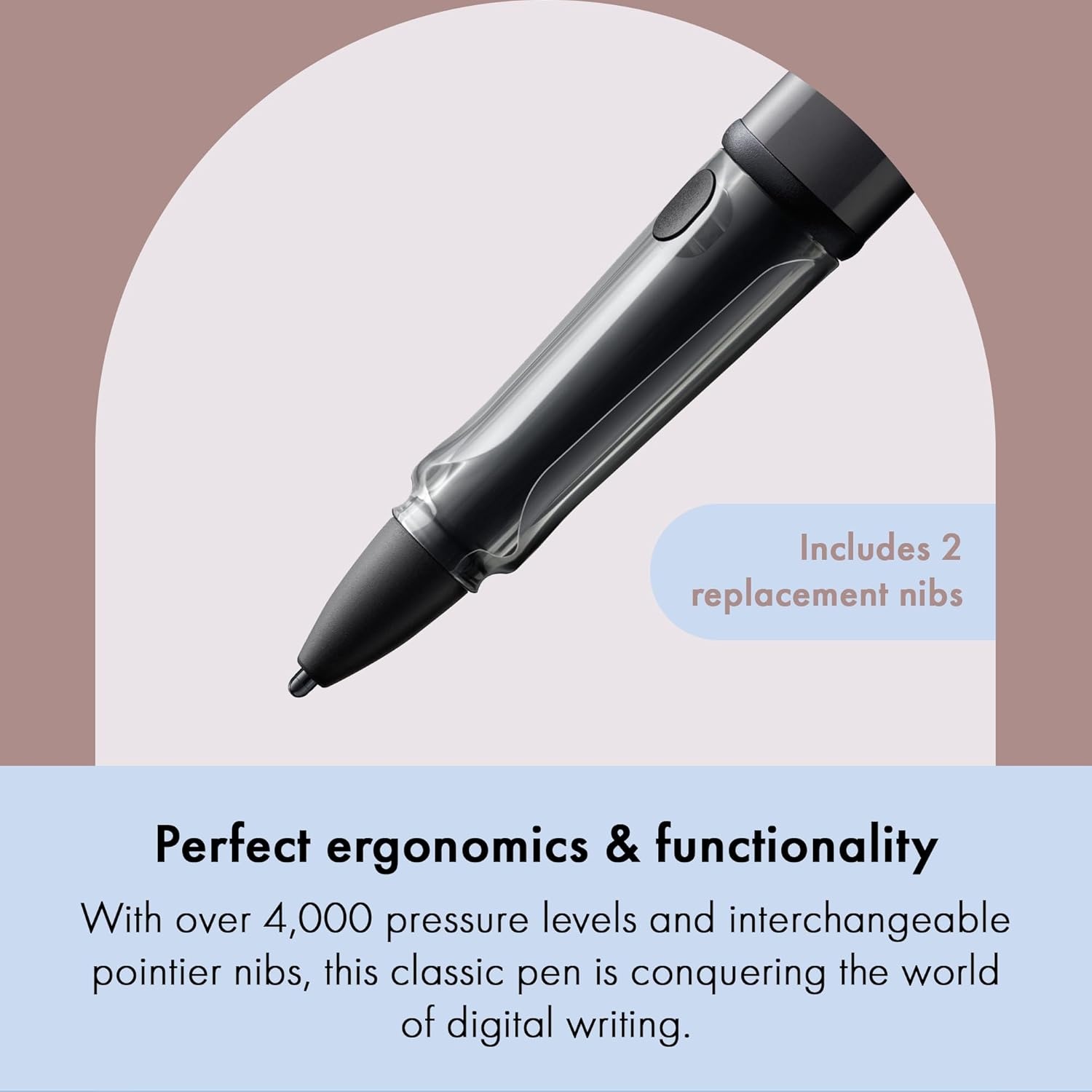 image:imageLAMY ALStar EMR Black PCEL tip Stylus Pen for Many Android Devices Touchscreen Pen with Ergonomic Grip Precise Writing amp Drawing on Digital Media with Function Buttonblack