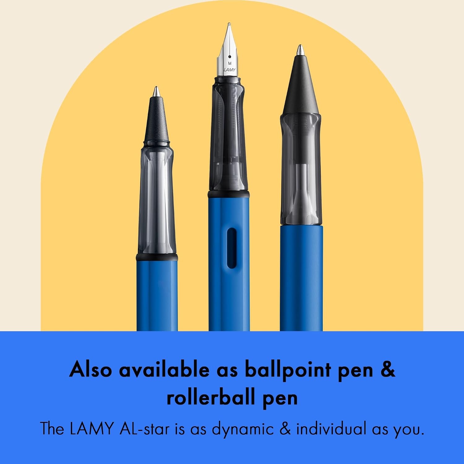 image:imageLAMY ALstar oceanblue Fountain Pen with ergonomic grip amp polished steel nib in size EF lightweight aluminum body including LAMY T 10 blue cartridge RightHanded1 Count Pack of 1