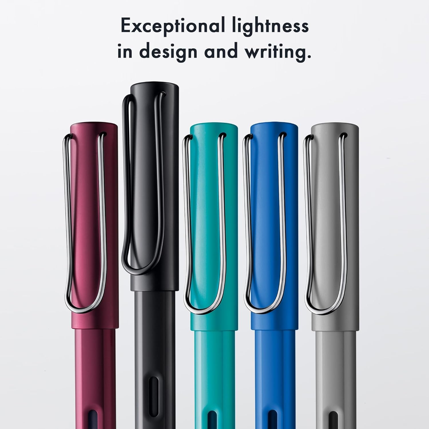image:imageLAMY ALstar oceanblue Fountain Pen with ergonomic grip amp polished steel nib in size EF lightweight aluminum body including LAMY T 10 blue cartridge RightHanded1 Count Pack of 1