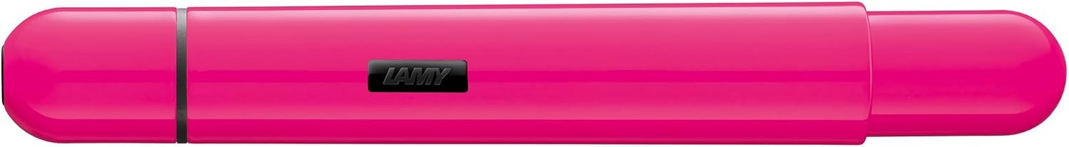 image:imageLAMY Pico 288 Small Pocket Ballpoint Pen Metal in Lacquer Finish in Laser Orange with Push Mechanism Includes Compact Refill Lamy M 22 Line Width M in Black Pack of 1Neon Pink