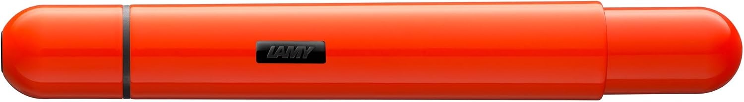 image:imageLAMY Pico 288 Small Pocket Ballpoint Pen Metal in Lacquer Finish in Laser Orange with Push Mechanism Includes Compact Refill Lamy M 22 Line Width M in Black Pack of 1Laser Orange