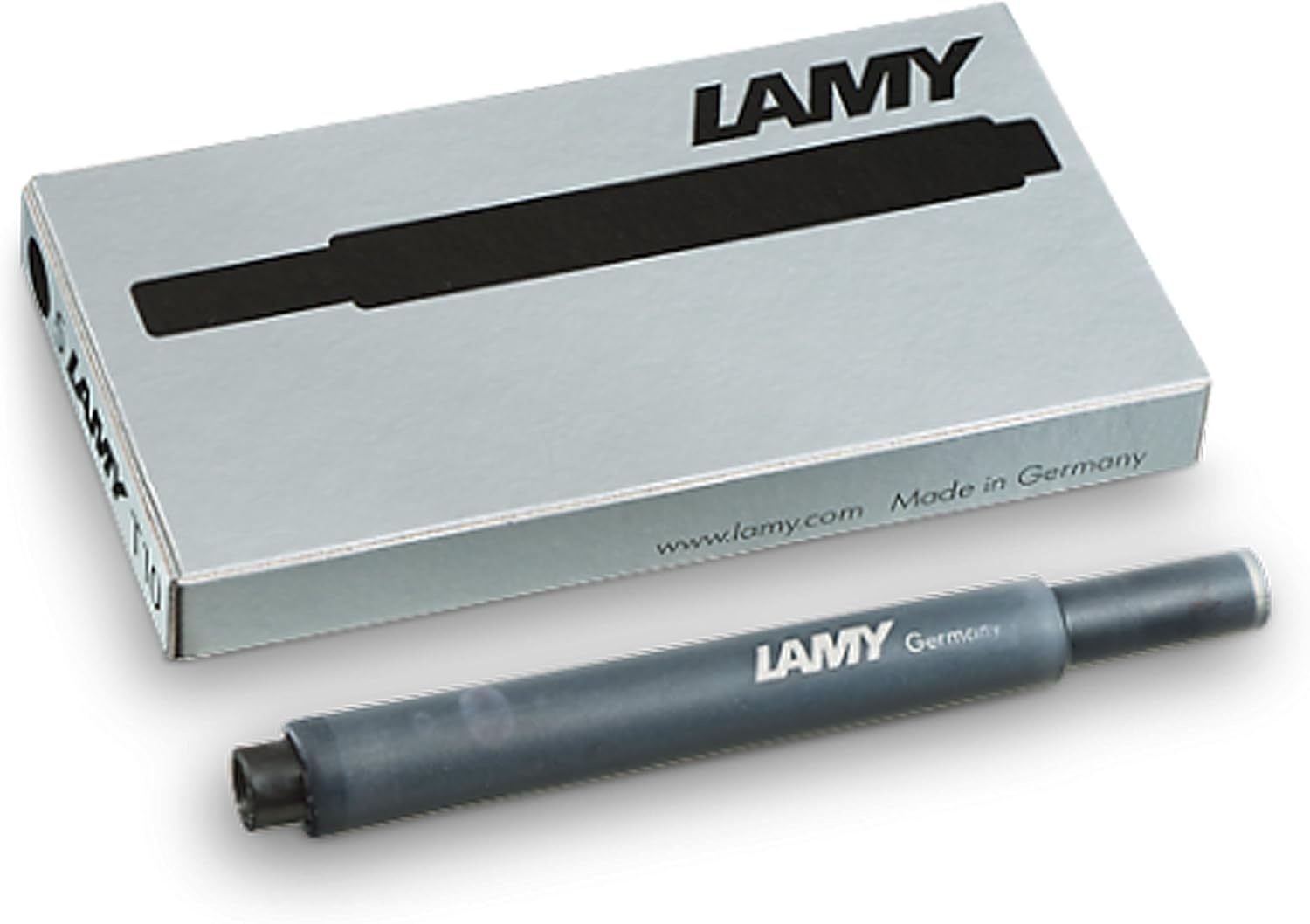 image:imageLAMY T10 Ink cartridges with Large Ink Capacity Suitable for All Lamy Fountain Pen Models Contents 125 ml per Cartridge 5 Pieces per Pack Ink Color Turquoiseblack