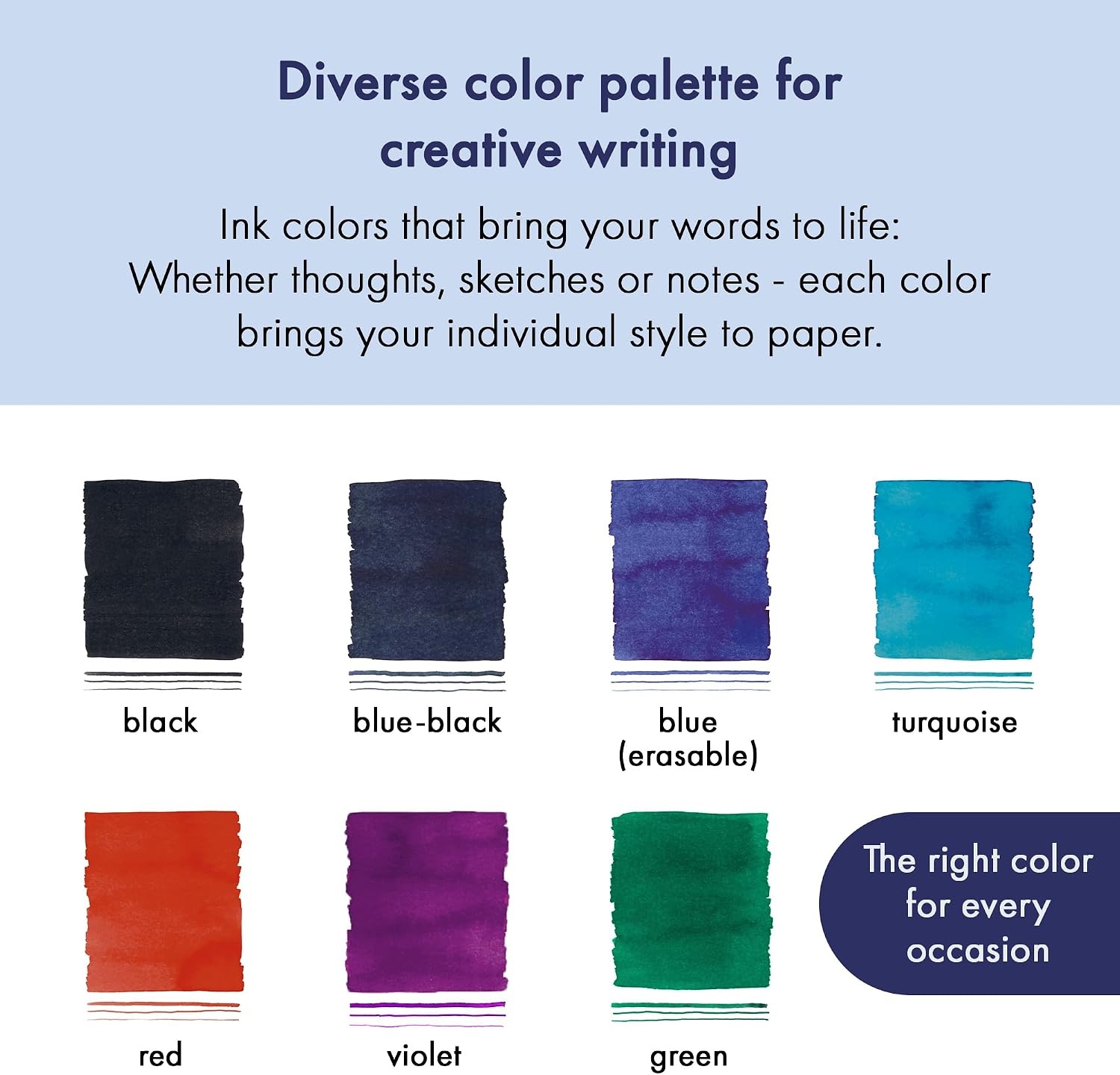 image:imageLAMY T10 Ink cartridges with Large Ink Capacity Suitable for All Lamy Fountain Pen Models Contents 125 ml per Cartridge 5 Pieces per Pack Ink Color TurquoisePlastic