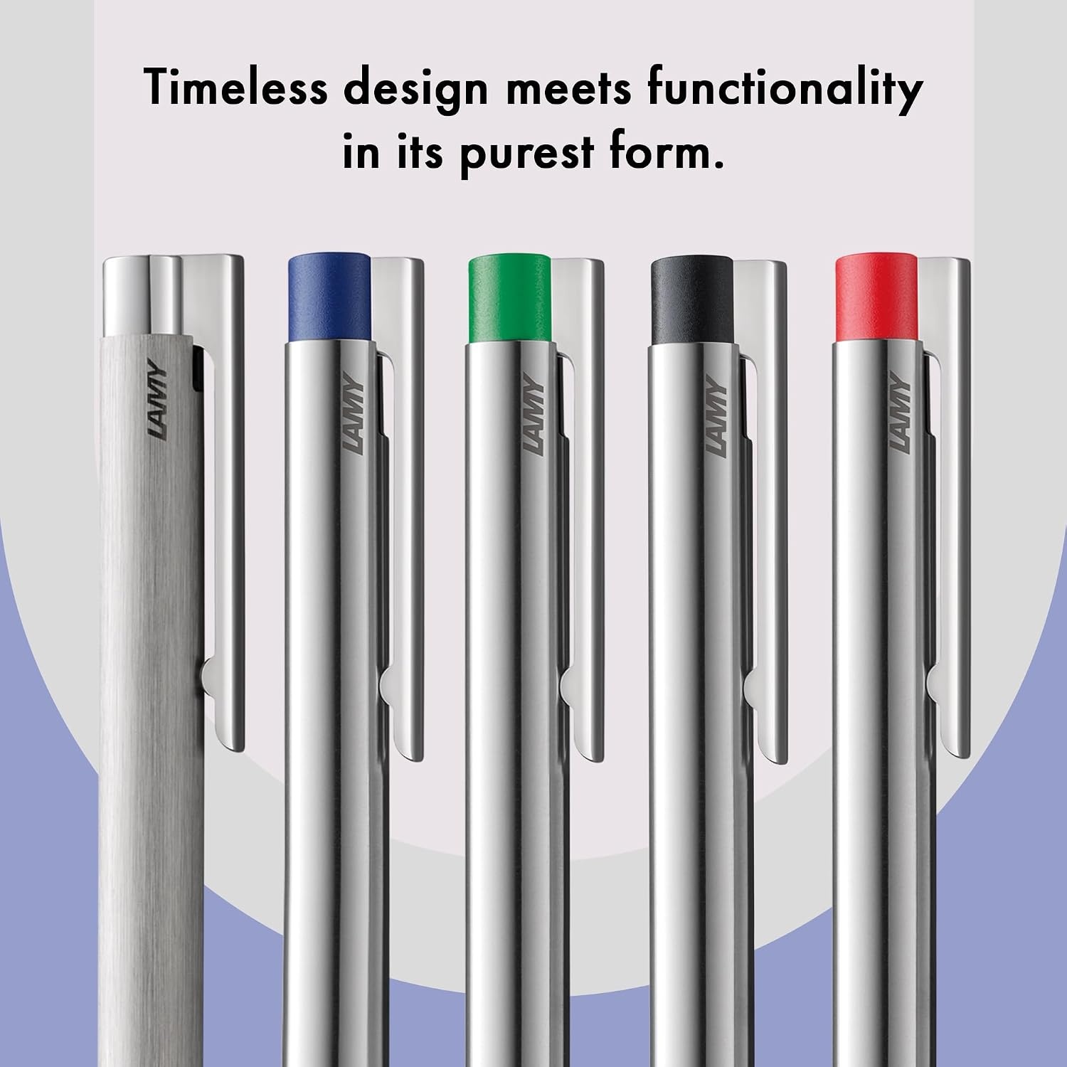 image:imageLAMY logo brushed timeless Mechanical Pencil with high functionality amp case made of robust stainless steel including LAMY M 40 fineline refill 07 mmmatt black