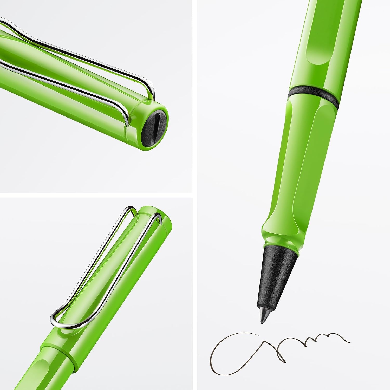 image:imageLamy safari yellow Rollerball Pen with ergonomic grip amp line width M for pleasant long writing made of robust ASA plastic including rollerball refill M 63 in bluegreen
