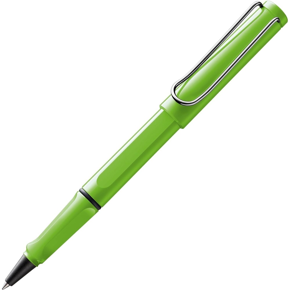 image:imageLamy safari yellow Rollerball Pen with ergonomic grip amp line width M for pleasant long writing made of robust ASA plastic including rollerball refill M 63 in bluegreen