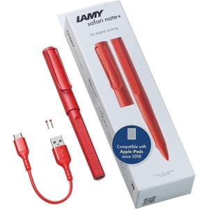 image:imageLAMY Safari Note red iPad Pen  Stylus Pen with Palm Rejection tilt Sensitivity amp Ergonomic Grip  Compatible with Various iPad Models amp Generations  up to 10 Hours Battery Lifered