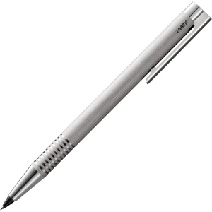 image:imageLAMY logo brushed  timeless Mechanical Pencil with high functionality amp case made of robust stainless steel  including LAMY M 40 fineline refill 07 mmbrushed