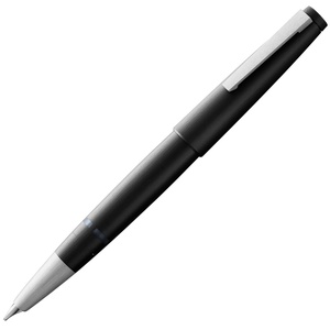 image:imageLamy 2000 black  elegant Fountain Pen in robust fibreglass barrel  14 ct gold nib partially platinumplated  nib size EFblack