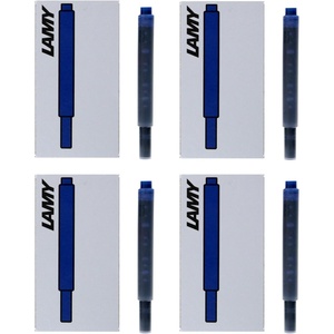 image:imageLamy Fountain Pen Ink Cartridges BlackBlue Ink 4 Packs of 5 Cartridges LT10BKBL